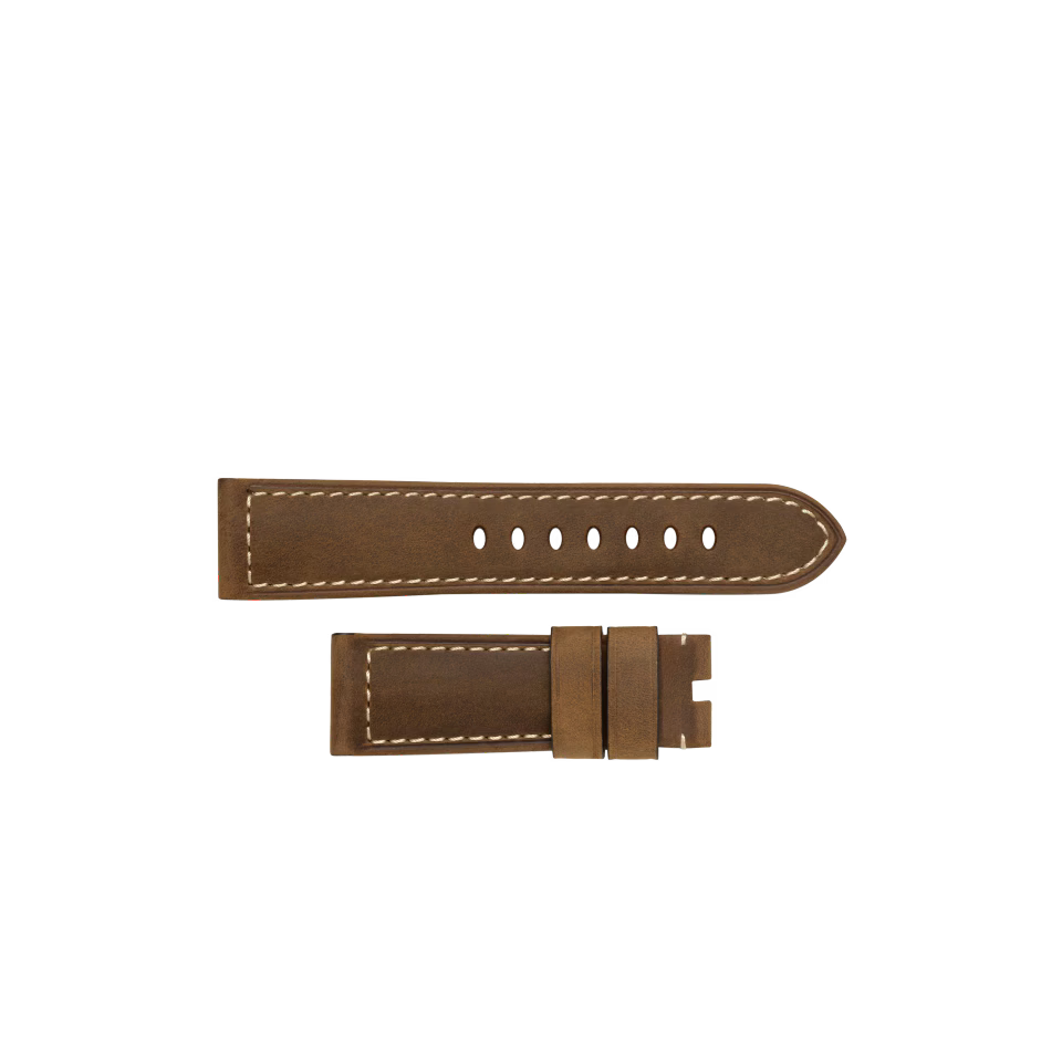 Panerai Dark Brown Calf Strap for Folding Buckle (BDR) 24/22