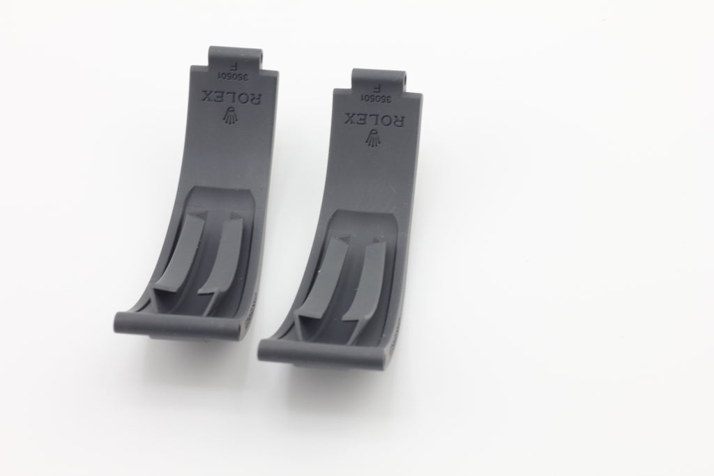 Rolex Daytona Oysterflex Black Rubber Silicon Diver Strap SET 20mm (F +F)