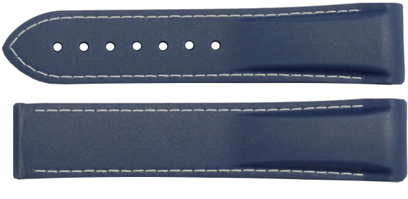 Omega Navy Blue Rubber Strap 20mm for Planet Ocean